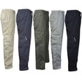 thumbnail image 5 of Men Pants Man Stretchy Summer Cargo Combat 7 Pockets Lightweight Work Pants, 5 of 5