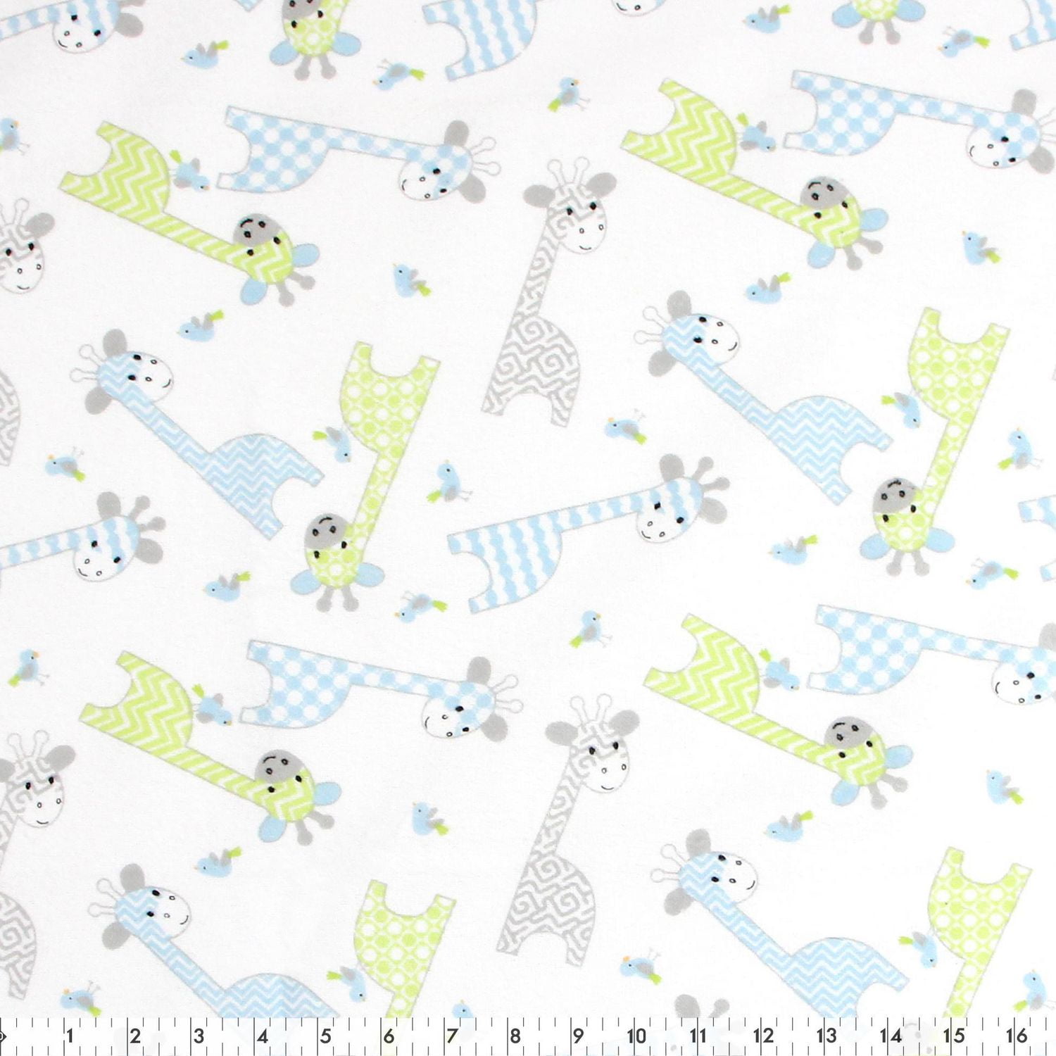 FABRIC CREATIONS Baby Boy Flannel Pre-Cut Pack, 4x1, 1.8 m (2 yd)