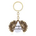 thumbnail image 1 of Key Ring Novelty Sunflower Pendant Engraved Locket Keychain for Valentine Day, 1 of 9