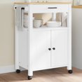 thumbnail image 1 of vidaXL Kitchen Trolley MONZA 60x40x90 cm Solid Wood Pine, 1 of 5