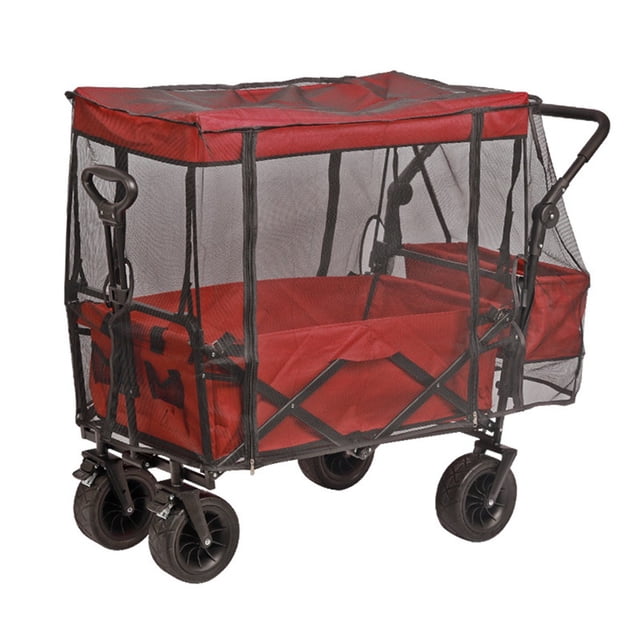 Bgsha Bug Mesh Net Cover for Beach Folding Stroller Wagon Cart Accessories Sun Shade