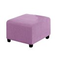 thumbnail image 1 of relayinert Stretch Ottoman Cover High Elastic Skin Friendly And Breathable Easy To Install Fine Workmanship light purple S, 1 of 6