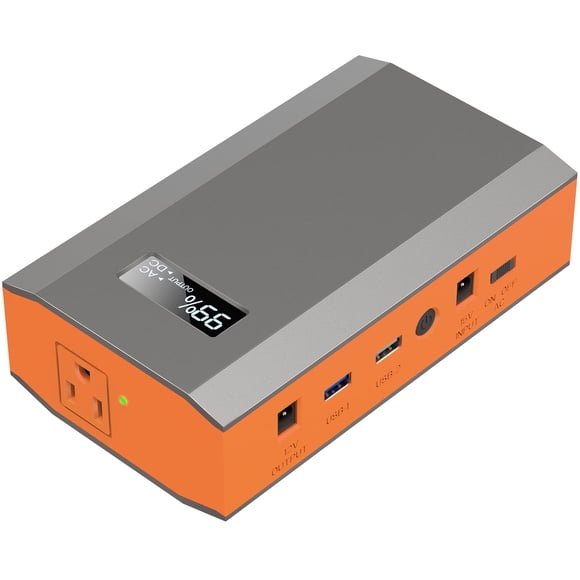 Portable Power Bank with AC Outlet, 65W 110V Portable Laptop Charger Battery Bank 23400mAh External Battery Pack Backup Power Source for Outdoor Tent
