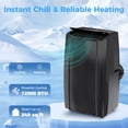 thumbnail image 4 of HOMCOM 12000 BTU AC Unit, Portable Air Conditioner with WiFi Control, Black, 4 of 10