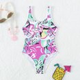 thumbnail image 2 of MIASHUI Girls One Piece Swimsuit Cute Swimwear Sport Bathing Suits,Pink,7-8 Years, 2 of 4