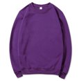 thumbnail image 2 of vdgthytj Men's Crewneck Sweatshirt Long Sleeve Basic Solid Color Shirts Fall Fleece Casual Loose Pullover Tops, 2 of 3