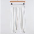 thumbnail image 4 of PMVFHDE Girls Pants Kids' Loose Solid Color Jogging Slacks 3 12 Years Old White,4-5 Years, 4 of 4