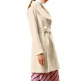 thumbnail image 4 of INSPIRE CHIC Manteau Trench Long pour Femme, Mignon, à Col Rabattu, à Simple Boutonnage, avec Ceinture, 4 of 6