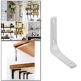 thumbnail image 4 of GUOOL Sturdy Floating Shelf Bracket, Space Saving DIY Bracket for Cafe Hotel Bar Decor White 4Inch, 4 of 9