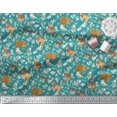 thumbnail image 3 of Soimoi Polyester Crepe Fabric Kangaroo,Elephant & Lion Animal Print Sewing Fabric Yard 52 Inch Wide, 3 of 3