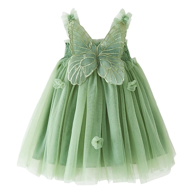 Robe Décontractée pour Filles Sans Manches Tutu pour Tout-Petites Robes pour Petites Filles Robe en Tulle 2-3 Ans