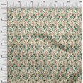 thumbnail image 2 of oneOone Georgette Viscose Fabric Leaves & Floral Block Decor Fabric Printed BTY 42 Inch Wide, 2 of 5