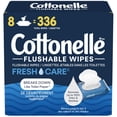 thumbnail image 1 of Cottonelle Fresh Care Flushable Wet Wipes, 8 Flip-Top Packs, 336 Wipes, 1 of 5