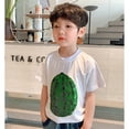 thumbnail image 4 of Boys Girls Summer Tops Tees Changing Flip Sequins Watermelon Short Sleeve T Shirt Daily Spring Shirts For Kid 18-24M, 4 of 6