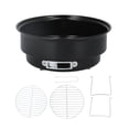 thumbnail image 2 of Mini Round Barbecue Grill Set Home Kitchen BBQ Iron Charcoal Grill Compact Barbecue Grill Barbecue Accessory, 2 of 8