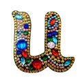 thumbnail image 1 of Porte-clés de Noël 26 Lettres Pendentif Strass, 1 of 8