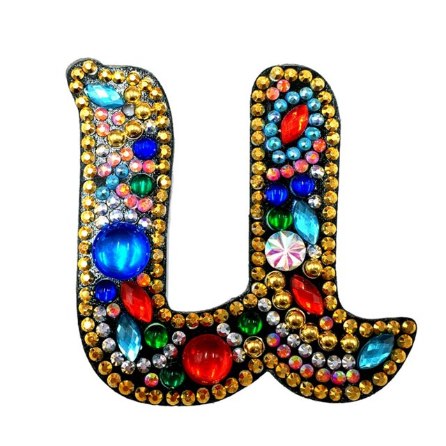 Porte-clés de Noël 26 Lettres Pendentif Strass