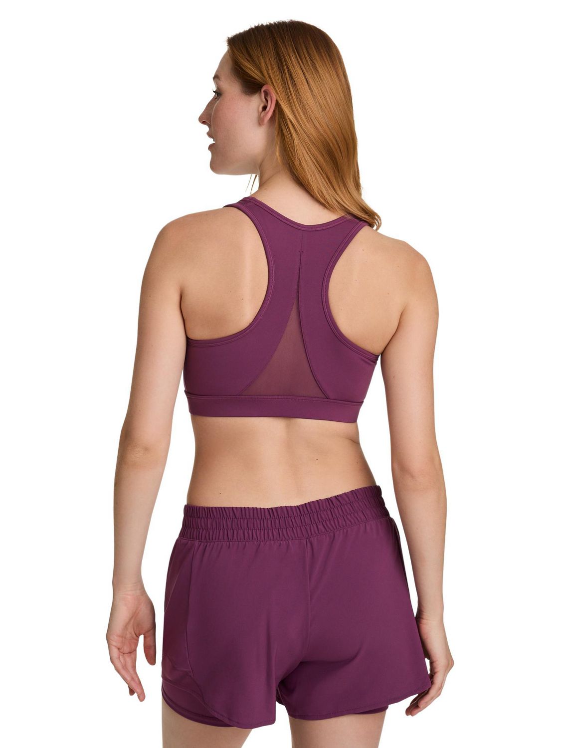 Reebok Women's Stronger Sports Bra with Mesh Panel and Removable Cups
