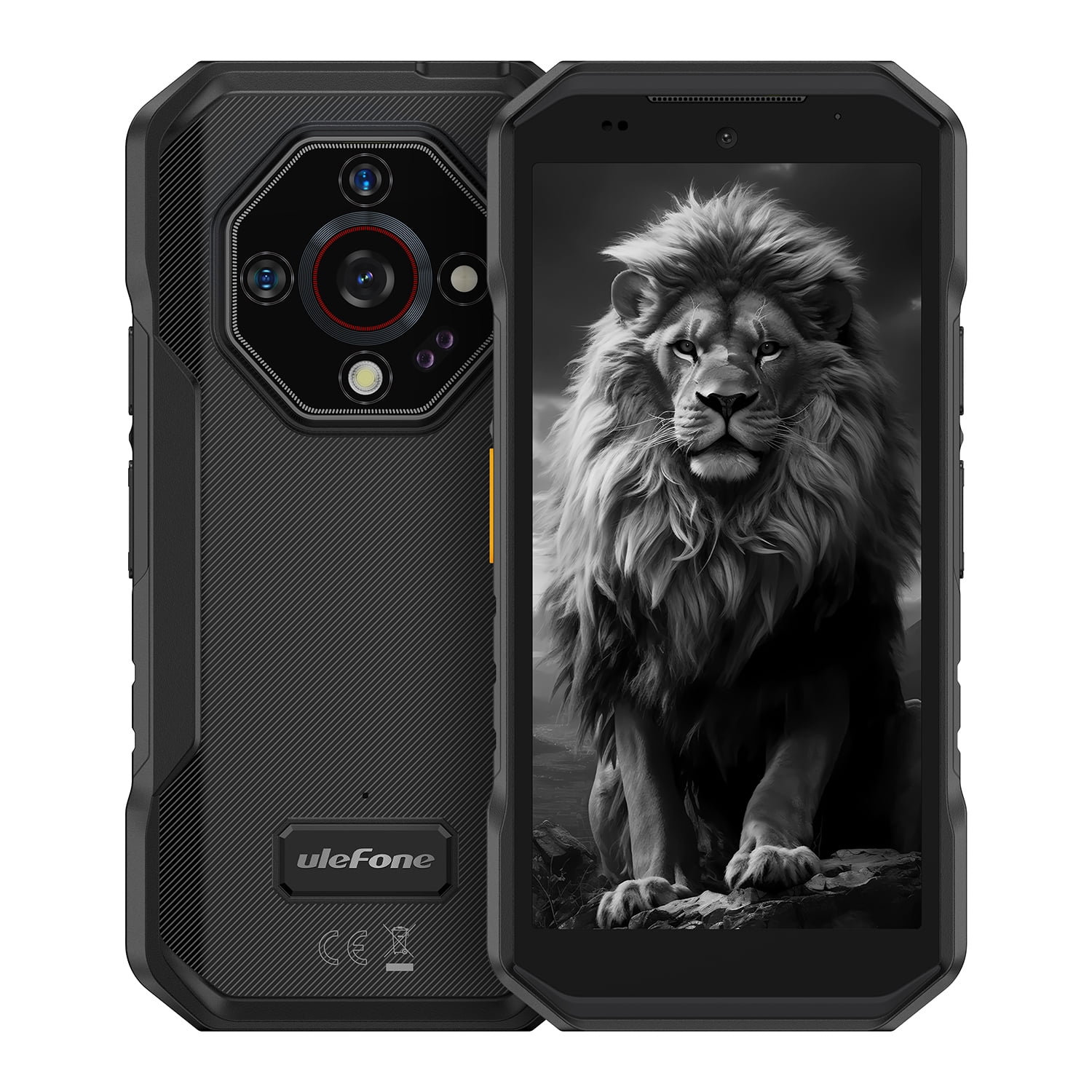 Ulefone Armor X32 Pro 5G (Rugged Smartphone), 5.65" HD+ Display, 16GB RAM + 256GB Storage, 64MP + 25MP Cameras, 5500mAh Battery, IP68/IP69 Waterproof, Dual SIM, NFC, Unlocked – Black