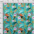 thumbnail image 2 of oneOone Velvet Turquoise Green Fabric Skull Sewing Craft Projects Fabric Prints By Yard 58 Inch Wide, 2 of 5