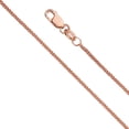 thumbnail image 1 of Precious Stars Chaîne Blé Carrée en Or Rose 14 K, Fine et Délicate de 0,8 mm, Taille Diamant, 1 of 3
