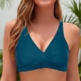 thumbnail image 4 of MIASHUI Plus Size Swimwear Tops for Women with Underwire Full Coverage and Adjustable Tie Back Design Navy,XS, 4 of 6