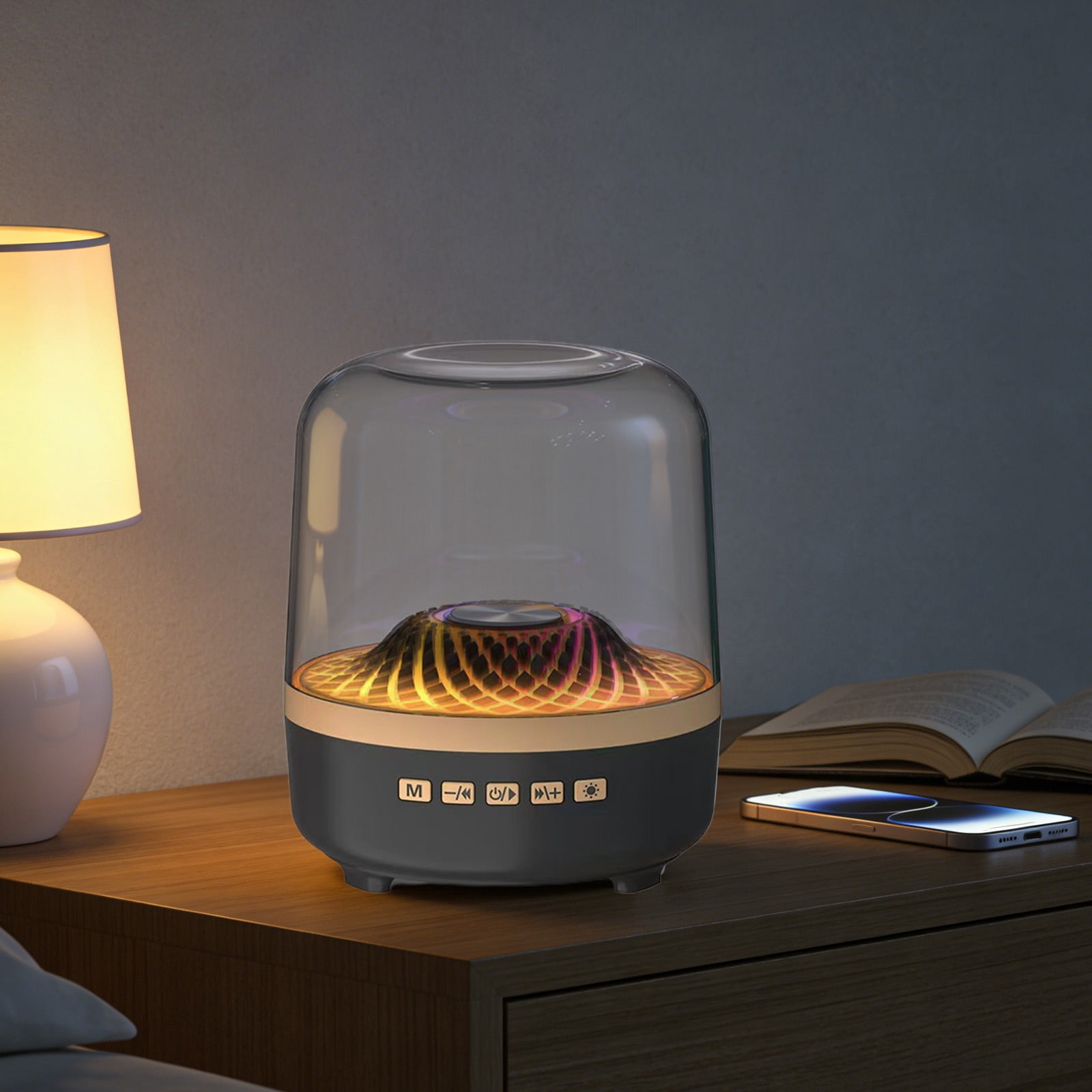Dvkptbk Wireless Bluetooth Speaker Transparent Small Speaker Portable Ambient Small Speaker Electronics