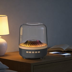 EGNMCR Haut-parleur Bluetooth sans fil Transparent Petit haut-parleurs Portable Ambient Petit- haut-Parleur Plastique Haut-Parleurs Bluetooth