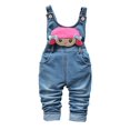 thumbnail image 1 of KIDSCOOL SPACE Baby 3D Bunny Cartoon Soft Cotton Knitted Jeans Overalls,2-3 Years, 1 of 6