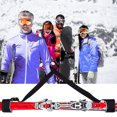 thumbnail image 4 of Wweixi 2pcs EVA Wide Application Ski Carrier Strap For Convenient Skiing Experience Elastic And Durable Red, 4 of 6