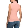 thumbnail image 4 of Meichang Débardeur Noir à Col Roulé pour Femmes, Débardeur Sans Manches à Col Roulé pour Femmes Grande Taille Extensible Ajusté Couche de Base T-Shirt Débardeur Col Roulé pour Femmes, 4 of 6