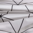thumbnail image 4 of 3 Pcs Kin Boho Duvet Cover, Black Geometric Pattern Printed on White Bohemian Comforter Cover Bedding Set, 4 of 5