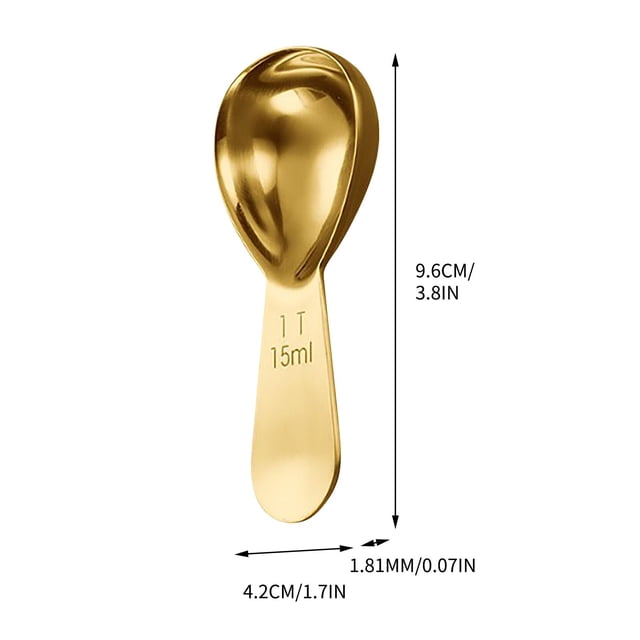 Stainless Steel Measuring Cups and Spoons Set, Food Grade, 15Ml Graduated Spoon for Coffee, Dry & Liquid Ingredients