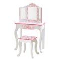 thumbnail image 1 of Teamson Kids Coiffeuse avec Miroir et Tabouret Ensemble de Jeu Rose, 1 of 5
