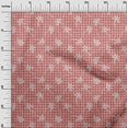 thumbnail image 4 of oneOone Silk Tabby Red Fabric Block Sewing Craft Projects Fabric Prints By Yard 42 Inch Wide, 4 of 6