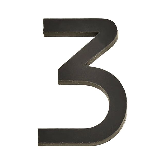 EGNMCR Wall Stickers 7CM Acrylic Number Plates For Stylish Decor black digital sign