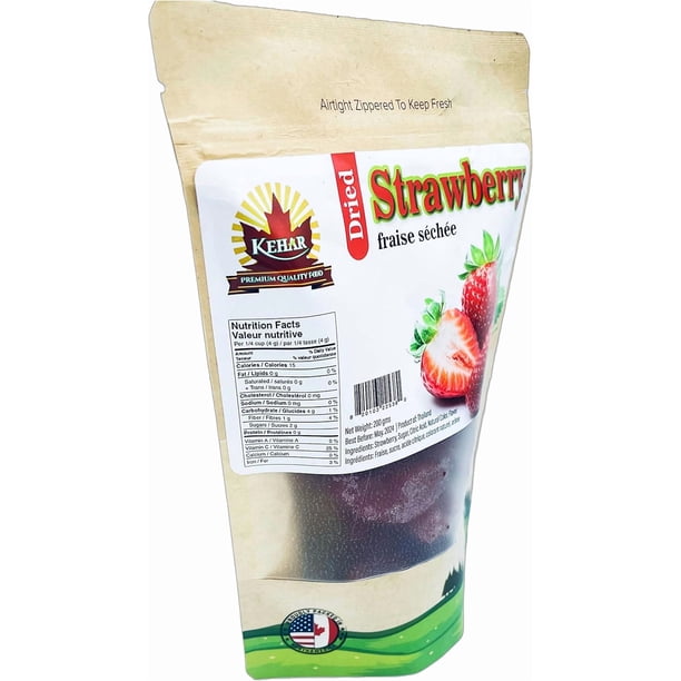 Kehar Foods Dried Strawberries - 200g | No candy | Original