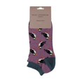 thumbnail image 2 of Ladies Bamboo Trainer Socks | Miss Sparrow | Breathable Low Cut Socks for Women, 2 of 2