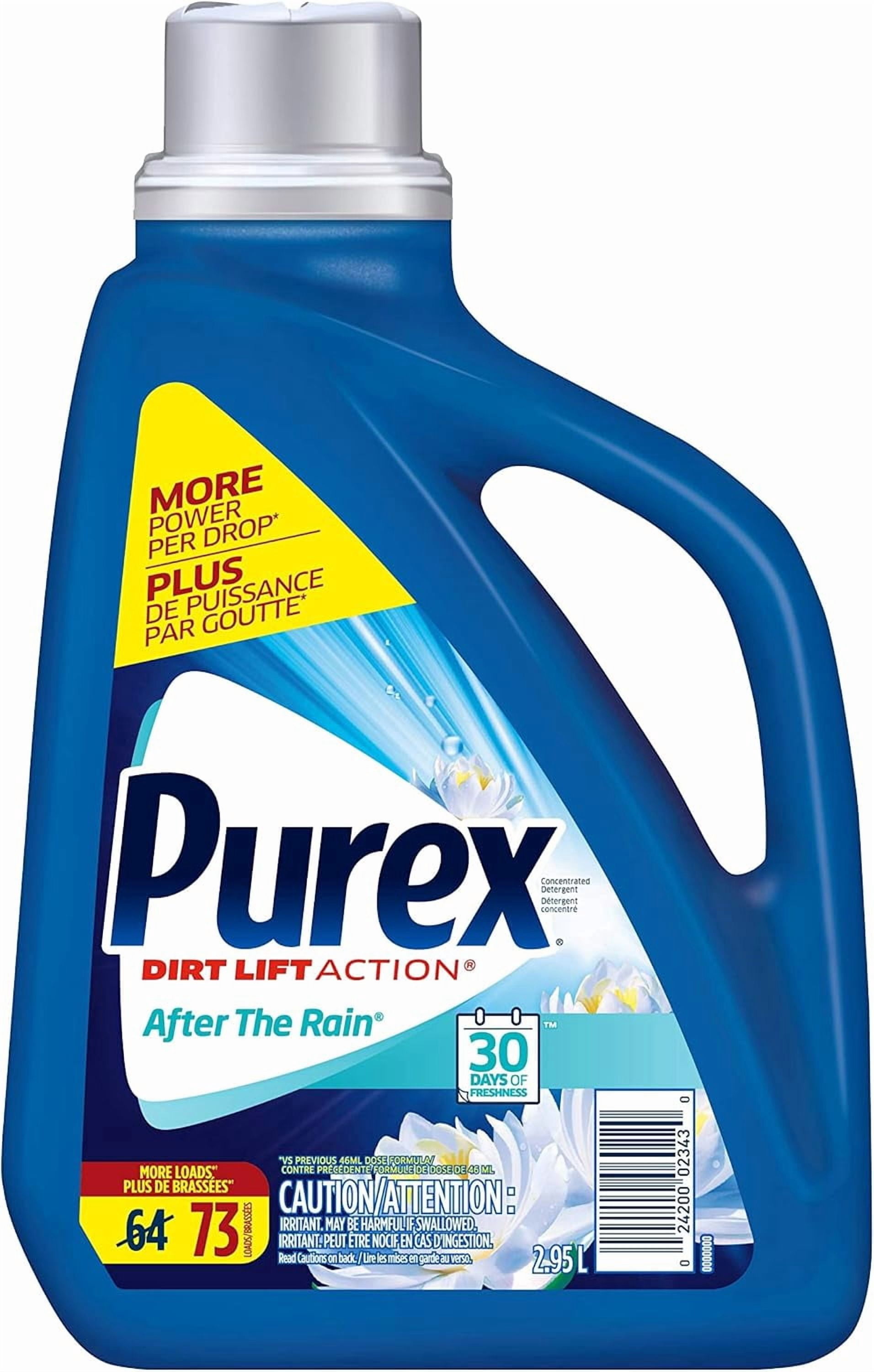 Purex Liquid Laundry Detergent, After the Rain, HEC, 2.95 Liters, 64 Loads