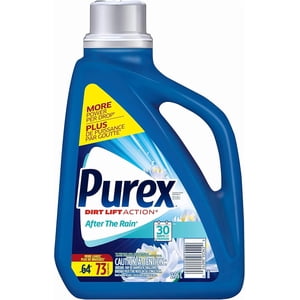 Purex Liquid Laundry Detergent, After the Rain, HEC, 2.95 Liters, 64 Loads