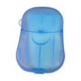 thumbnail image 1 of 40 Pieces Disposable Hand Soap Paper - Portable, for Travel, Hiking, etc., Pocket - sized Box, Made of Soap and Plastic Box, Keeps Hands Clean and Hygienic, 1 of 6