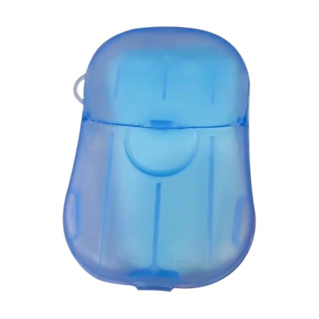 40 Pieces Disposable Hand Soap Paper - Portable, for Travel, Hiking, etc., Pocket - sized Box, Made of Soap and Plastic Box, Keeps Hands Clean and Hygienic