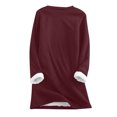 thumbnail image 5 of Halloween Shirts Women's Col Rond Poche Épaissie Peluche Chaude Manches Longues Hauts Halloween Chandails en Molleton for Women sur Clearance, 5 of 5