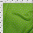 thumbnail image 2 of oneOone Tissu Polyester Lycra Vert Feuilles & Fleurs Floral Matériel de Robe Tissu Imprimé Tissu au Mètre 56 Pouces de Large, 2 of 4