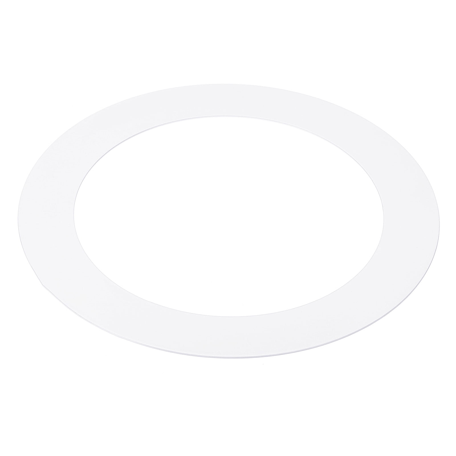 JSP Manufacturing 10-Inch Recessed Light Trim Ring – Plastic, White, Covers Drywall Gaps, Fits Most Can Lights, Made In USA