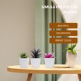 thumbnail image 3 of 7 pcs Mini Potted Plant Pots Small Potted Plant Bonsai Desktop Fake Potted Plant Model, 3 of 8