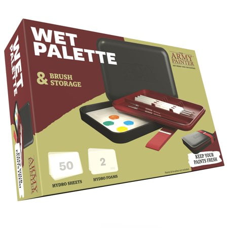 The Army Painter Hydropack Bundle Stay Wet Palette for Acrylic Painting - Acrylic Paint Palette, 50 Pcs Wet Palette Paper, and 2 Wet Pallet