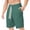 Green, variant on matoen Men Summer Casual Sport Shorts Solid Color with Pocket Half Pants Straight Drawstring Elastic Waist Shorts