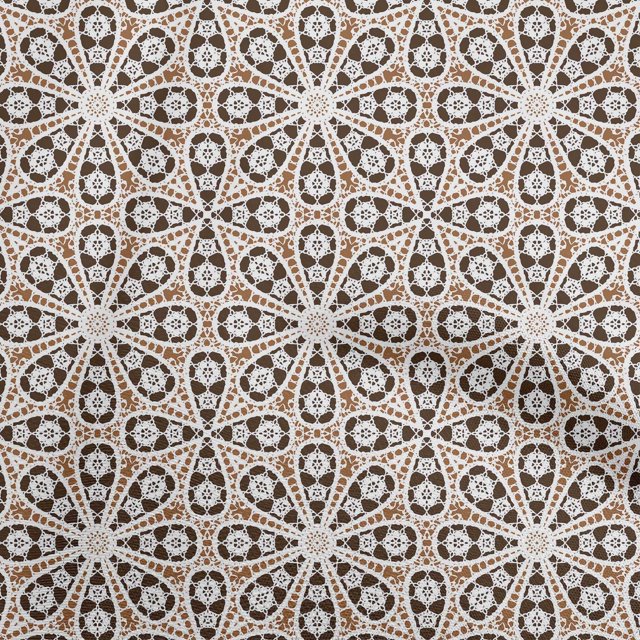 oneOone Velvet Brown Fabric Block Sewing Craft Projects Fabric Prints By Yard 58 Inch Wide-QH