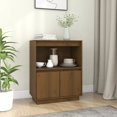 thumbnail image 1 of vidaXL Buffet Miel Brun 60x34x75 cm Pin Massif, 1 of 5